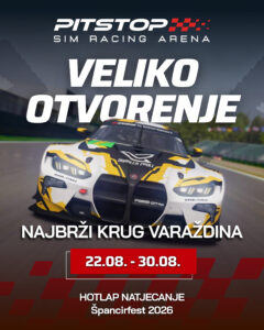PITSTOP Sim Racing Arena VELIKO OTVORENJE 2026